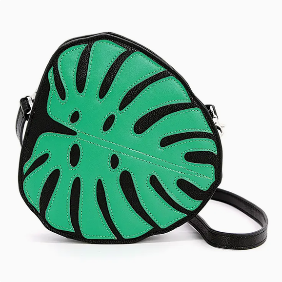 Monstera Leaf Crossbody Bag