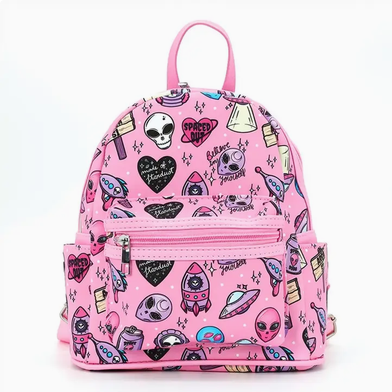 Alien Collage Mini Backpack