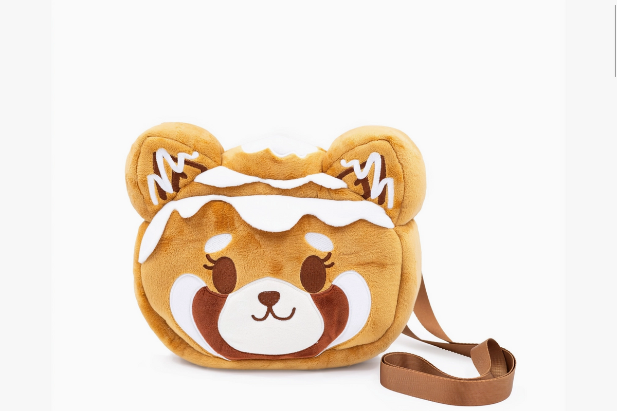Cinnamon Roll Red Panda Crossbody Bag