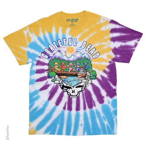 Men's Grateful Dead Summer Trail Walk Stealie Tie-Dye T-Shirt