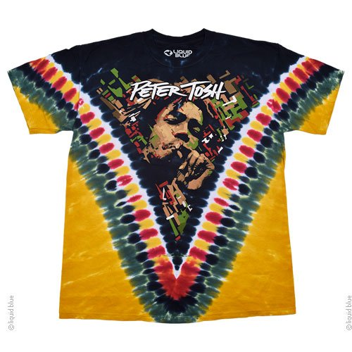 Men's Peter Tosh Golden V Tie-Dye T-Shirt
