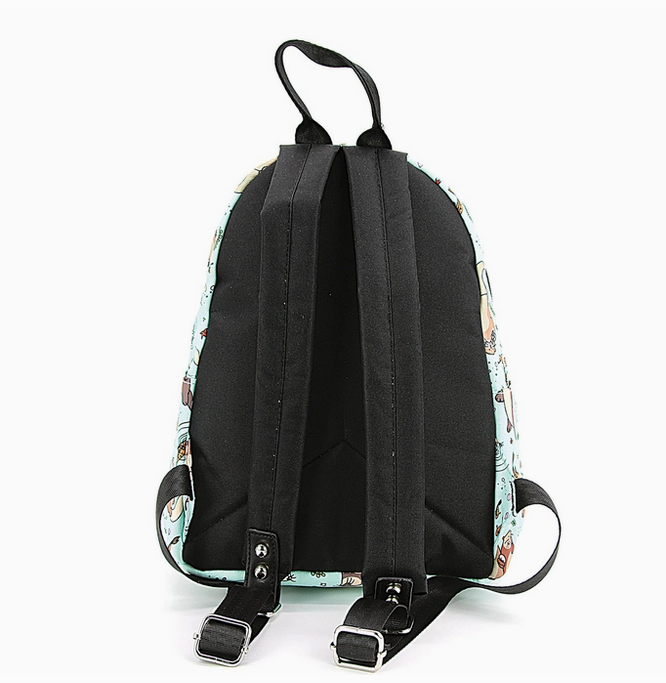 Sea Otters Polyester Mini Backpack