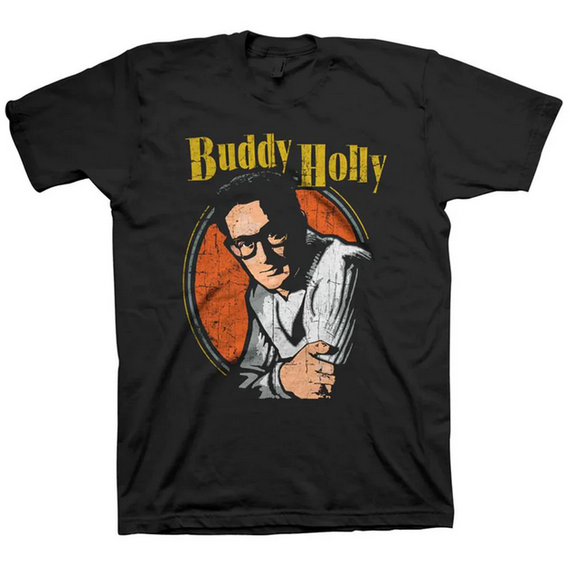 Men's Buddy Holly Portrait T-Shirt