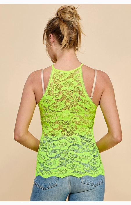 All Over Lace Key Hole Cami Top