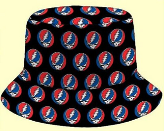 Grateful Dead Jumble Pattern Logo Bucket Hat