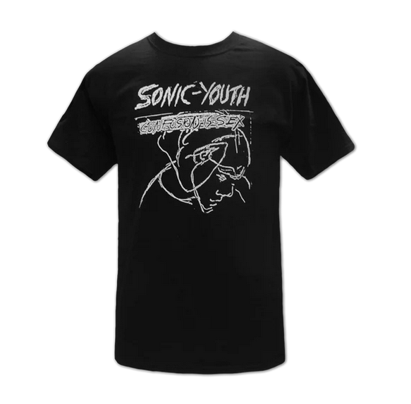 Discontinued Mens Sonic Youth Black Confusion T-shirt