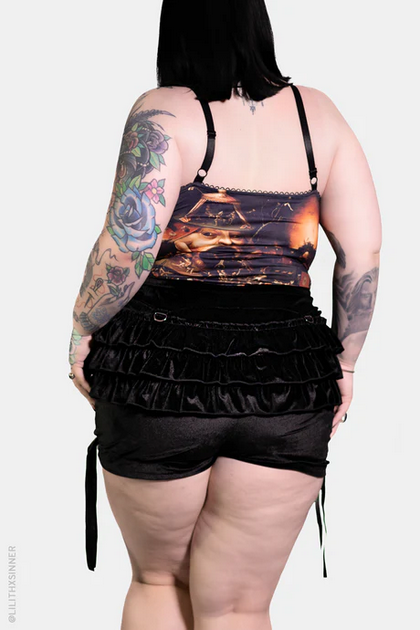 Women's Black Velvet Rosemary Bloomers