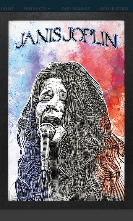 Janis Joplin Paint Art Print