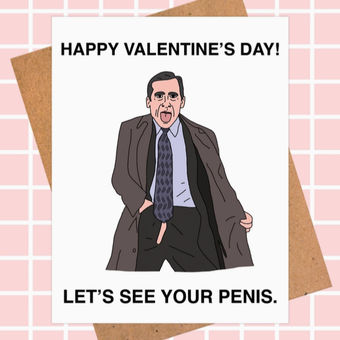 Michael Scott Penis Card