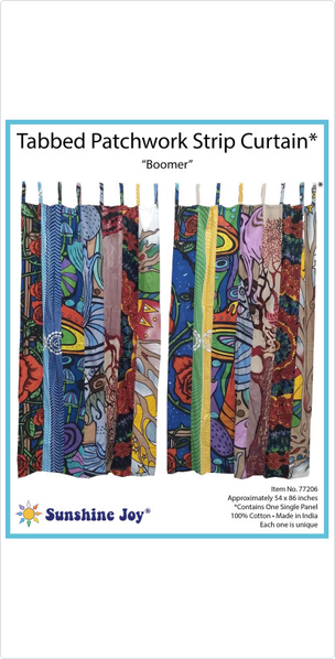 Sunshine Joy Tapestry Patchwork Curtain