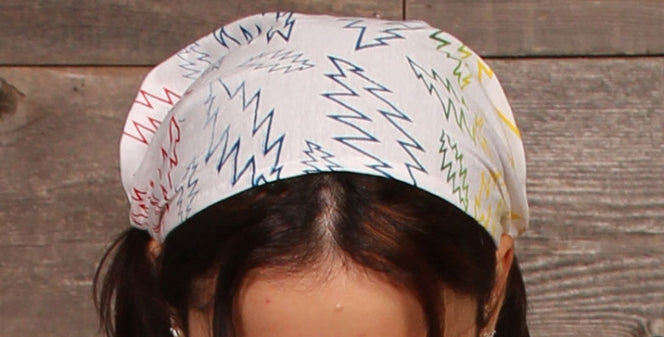 Rainbow Grateful Dead Print Headband