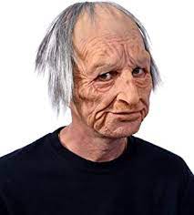 Halloween Mask - Super Soft Old Man - HalfMoonMusic