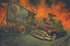 P'gosh Zombilly Drag Print