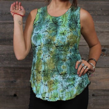 Women's Grateful Dead Viscose Lycra Multi Print Tank Top - HalfMoonMusic