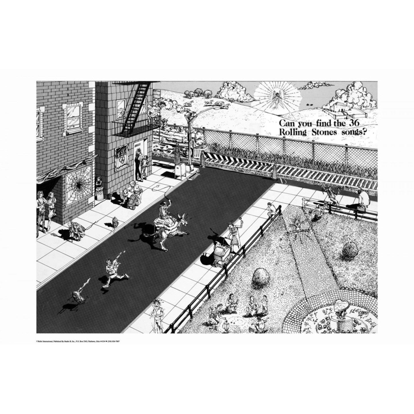 36 Rolling Stones Songs Poster - HalfMoonMusic