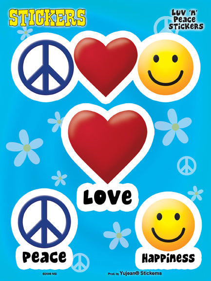 Peace Love and Happiness Sticker