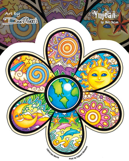 Dan Morris Earth Flower Sticker