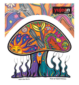 Dan Morris Mushroom Sticker