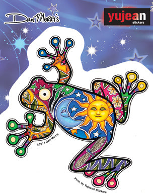 Dan Morris Night Day Frog Sticker