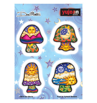 Dan Morris Mini Mushrooms Sticker