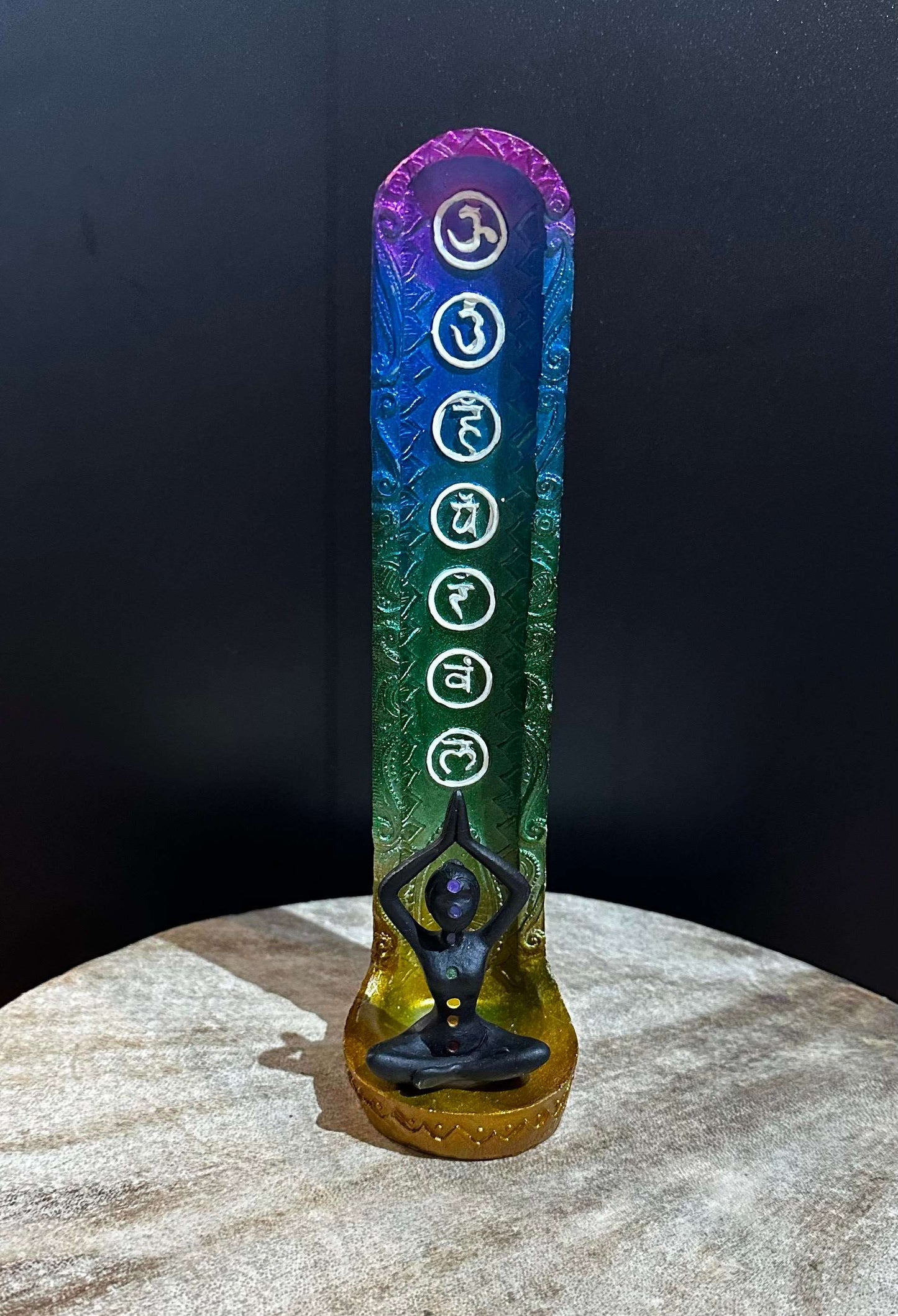 7 Chakra Meditation Incense Tower - HalfMoonMusic