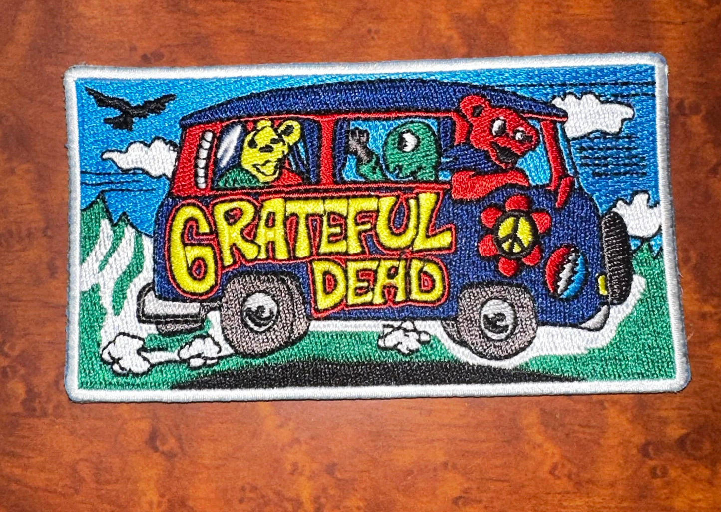 Grateful Dead Bear Bus Patch - HalfMoonMusic
