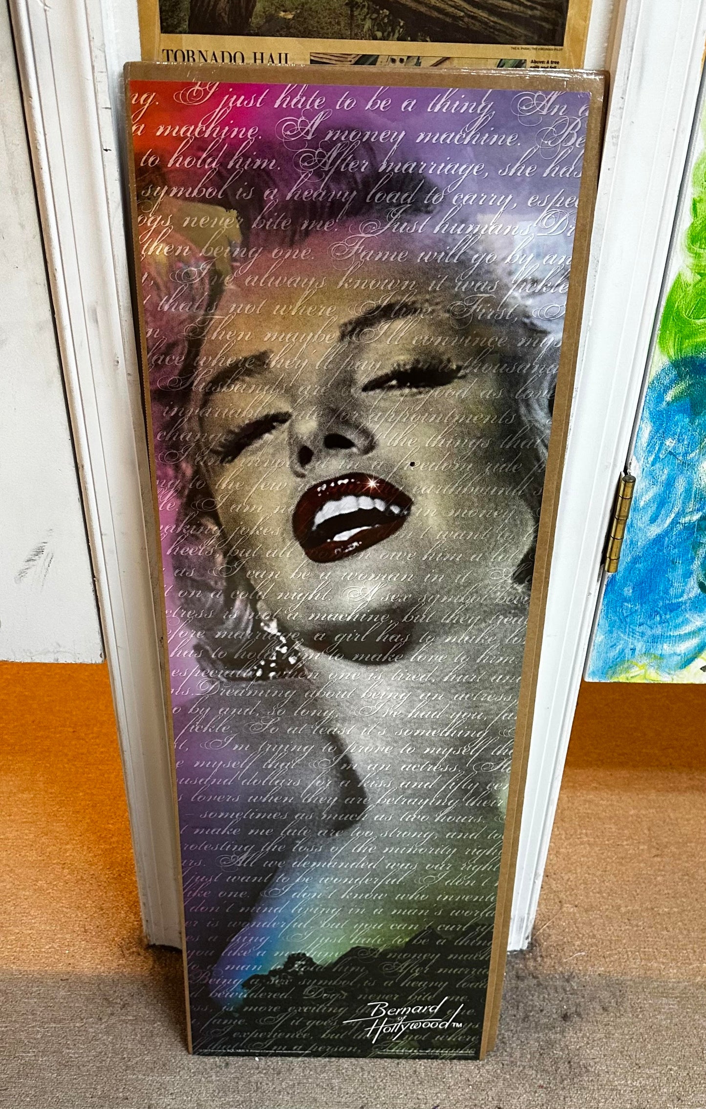 Marilyn Text Poster - HalfMoonMusic