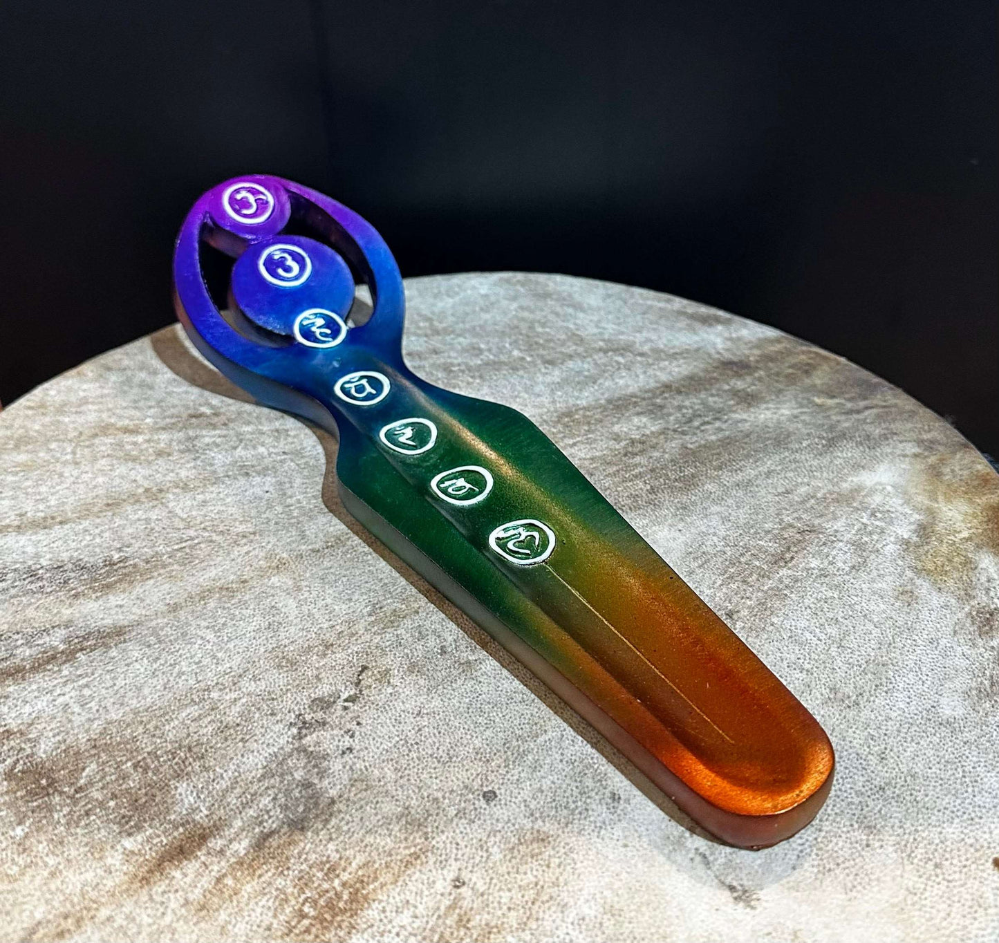 7 Chakras Goddess Shaped Incense Burner - HalfMoonMusic