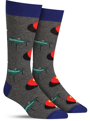 Men's Ping Pong Crew Socks - HalfMoonMusic