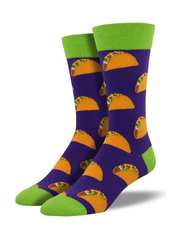 Men's Taco Crew Socks - HalfMoonMusic