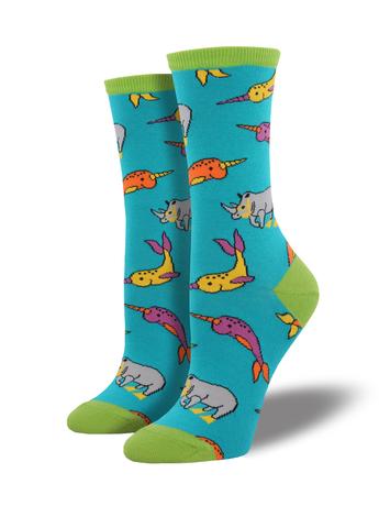 Women's Dive Buddies Crew Socks - HalfMoonMusic