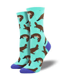 Women's Platypus Crew Socks - HalfMoonMusic