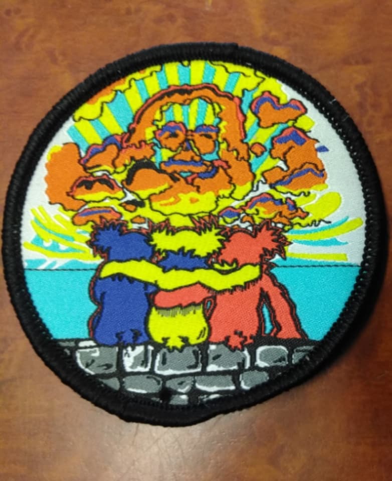 Sittin' On The Wall Bear Patch - HalfMoonMusic