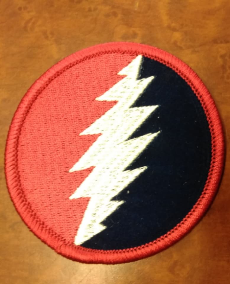 Grateful Dead Bolt Patch - HalfMoonMusic