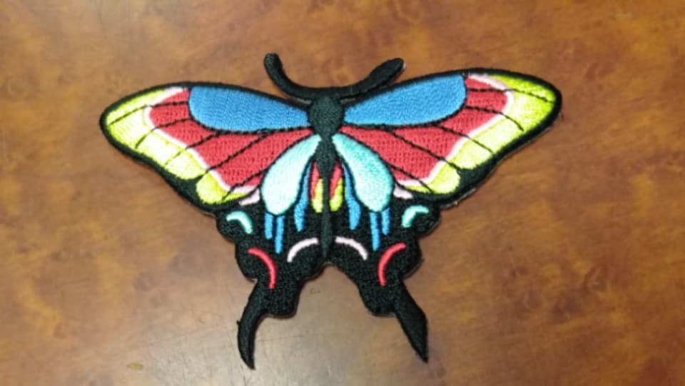 Colorful Lunar Moth Patch - HalfMoonMusic