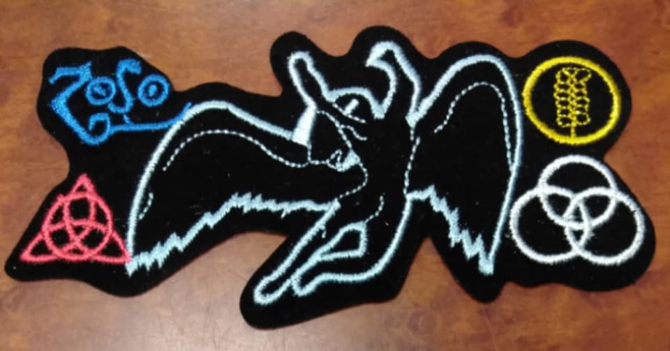 Led Zeppelin Icarus & Symbols Patch - HalfMoonMusic