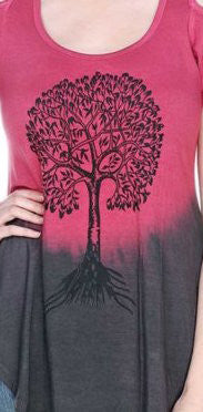 Elagan Tree of Life print Tunic - HalfMoonMusic
