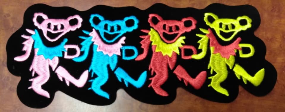 XL Dancing Bears Line Patch - HalfMoonMusic