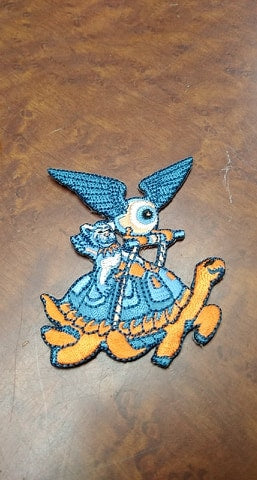 Flying Eyeball Turtle Patch - HalfMoonMusic