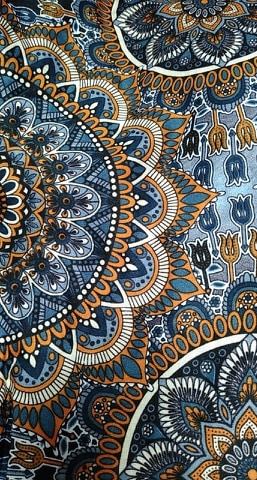 Womens Rayon Halter Mandala Maxi Dress - HalfMoonMusic