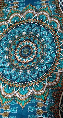 Womens Rayon Halter Mandala Maxi Dress - HalfMoonMusic