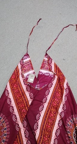 Womens Rayon Halter Mandala Maxi Dress - HalfMoonMusic
