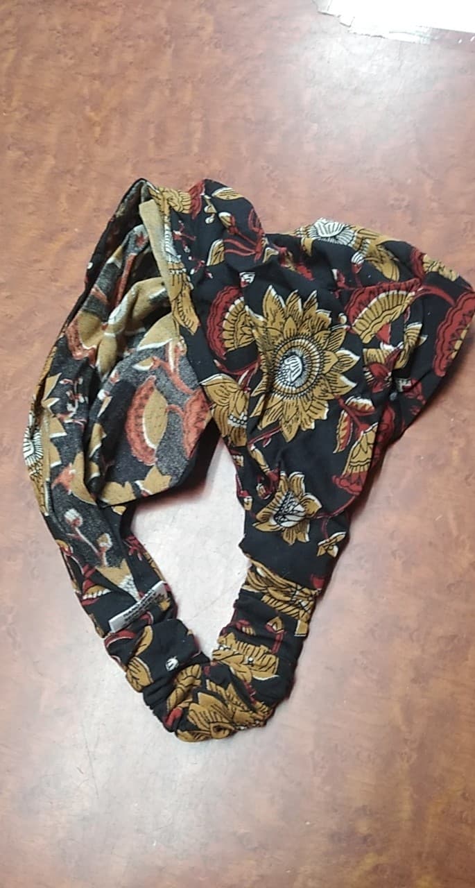 Blockprint Wide Headband - HalfMoonMusic