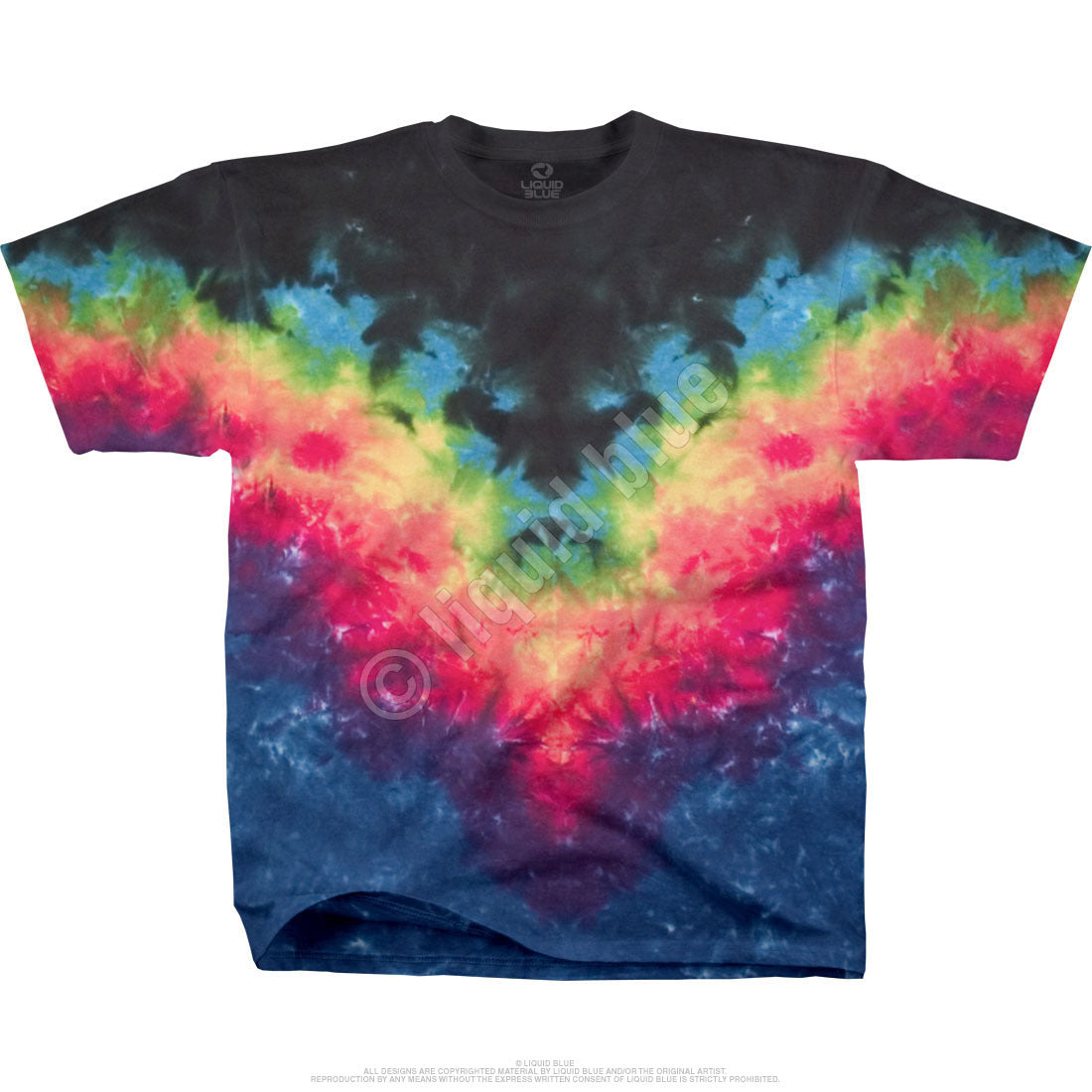 Asymmetrical Youth Tie Dye T Shirt - HalfMoonMusic