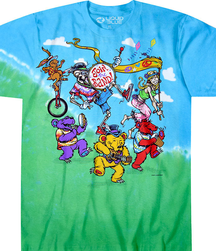 Join The Band Tie Dye T Shirt - HalfMoonMusic