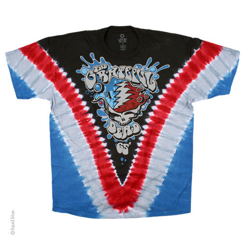 Grateful Dead Splash Your Face Tie Dye T-shirt - HalfMoonMusic