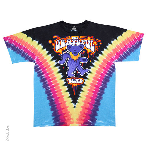 Grateful Dead Liquid Bear Tie-dye T-shirt - HalfMoonMusic