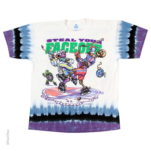 Grateful Dead Face Off Tie-Dye T-Shirt - HalfMoonMusic