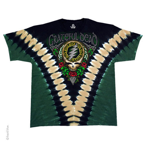 Grateful Dead Shamrock Tie Dye T-shirt - HalfMoonMusic