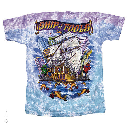 Grateful Dead Ship of Fools Tie Dye T-shirt - HalfMoonMusic